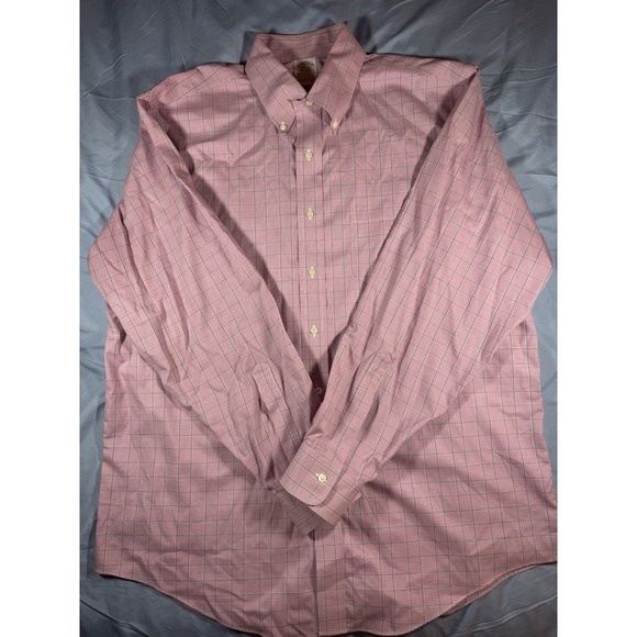 Brooks Brothers Other - Brooks Brothers Madison Men's Red Plaid Long Sleeve Button Up Shirt Size Large